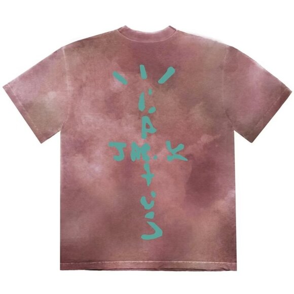 Travis Scott X McDonald's Jack Smile II Graphic T-shirt Men Small Berry Tie Dye - Picture 2 of 2